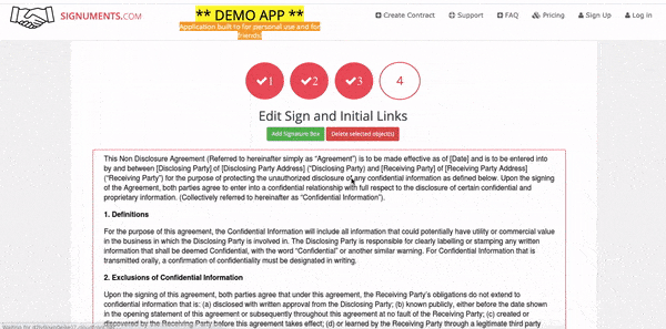 Signuments animated walkthrough