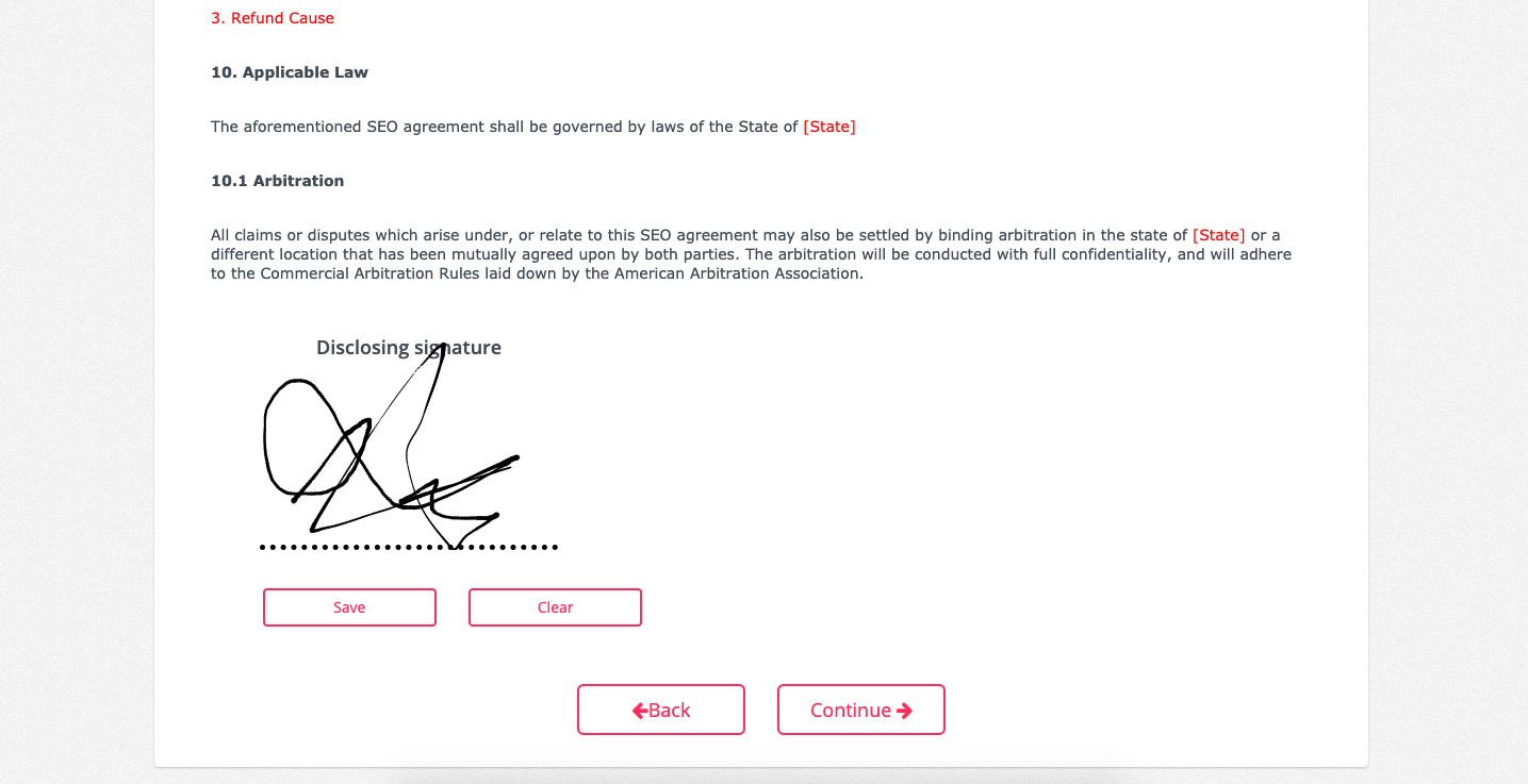 Signuments e-signature pad